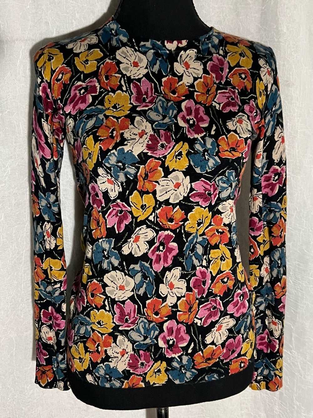 Lauren Ralph Lauren lightweight colorful floral sweater